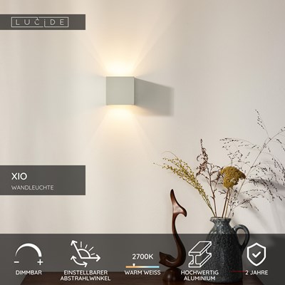 Lucide XIO - Wandleuchte - LED Dim. - G9 - 1x4W 2700K - Einstellbarer Abstrahlwinkel - Weiß